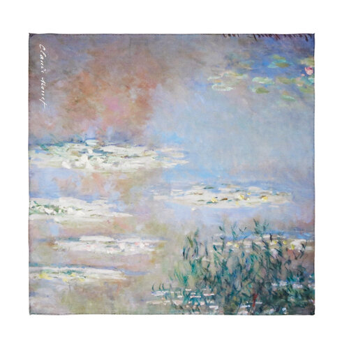 Reflection of Clouds on Water - Water Lilies Series Silk Pocket Square