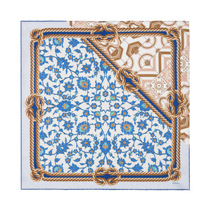 ipekevi - Rope Baby Blue Satin Silk Pocket Square Model 05