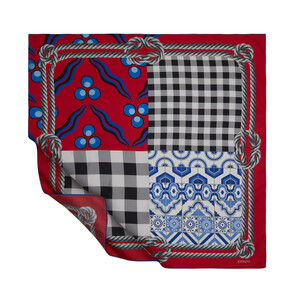 ipekevi - ايشارب حرير ساتان حبال لون أحمر موديل 04 ipekevi - ايشارب حرير ساتان حبال لون أحمر موديل 04