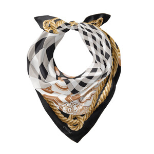 ipekevi - Rope Siyah Saten İpek Mendil Model 04 (1)