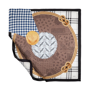 ipekevi - ايشارب حرير ساتان حبال لون أسود موديل 03 ipekevi - ايشارب حرير ساتان حبال لون أسود موديل 03