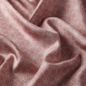 Rose Pink Mini Seljuk Monogram Silk Twill Scarf - Thumbnail