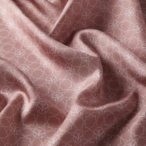 Rose Pink Mini Seljuk Monogram Silk Twill Scarf