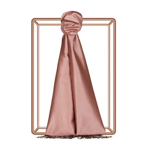 Rose Pink Reversible Silk Scarf