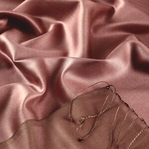 ipekevi - Rose Pink Reversible Silk Scarf (1)