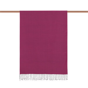 Rose Pink Reversible Silk Scarf - Thumbnail
