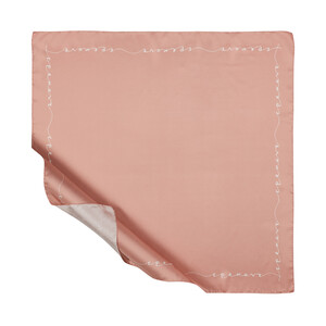 Rose Pink Signature Silk Twill Scarf - Thumbnail