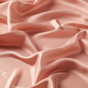 Rose Pink Signature Silk Twill Scarf - Thumbnail