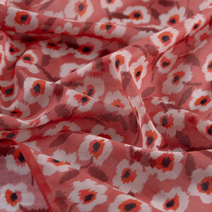 Rose Pink Spring Flowers Cotton Scarf - Thumbnail