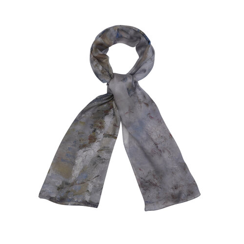 Rue Sous La Neige Argenteuil Satin Silk Scarf