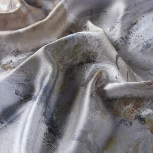 Rue Sous La Neige Argenteuil Satin Silk Scarf - Thumbnail