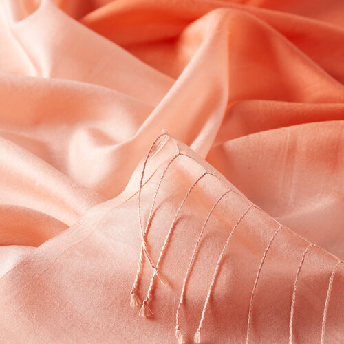 Salmon Gradient Silk Scarf