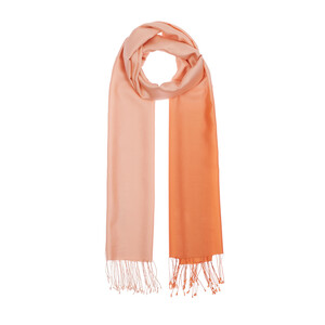 Salmon Gradient Silk Scarf - Thumbnail