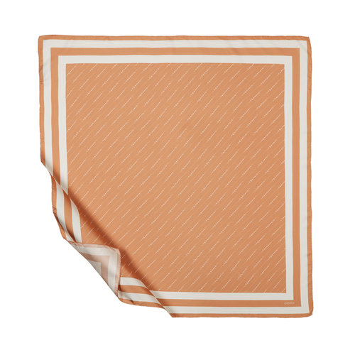 Salmon Signature Silk Twill Scarf
