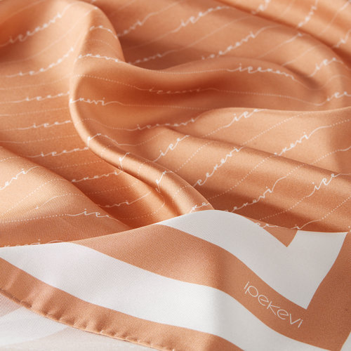 Salmon Signature Silk Twill Scarf