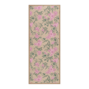 Sand Beige Azalea Print Tencel Scarf - Thumbnail