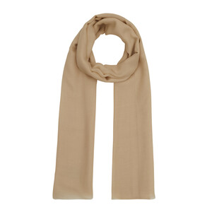Sand Beige Cashmere Wool Silk Prime Scarf - Thumbnail