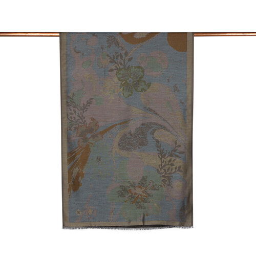 Sand Beige Jacquard Prime Silk Scarf