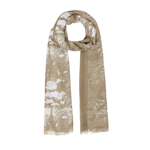 Sand Beige Lava Print Scarf