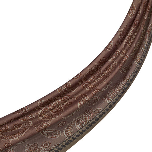Sand Beige Mezopotamya Print Tencel Scarf