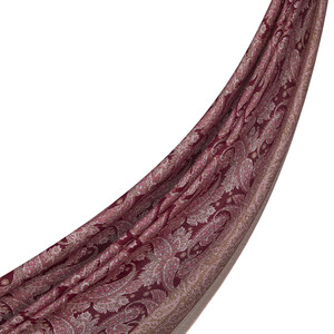 Sand Beige Mezopotamya Print Tencel Scarf - Thumbnail