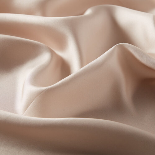 Sand Beige Plain Silk Twill Scarf