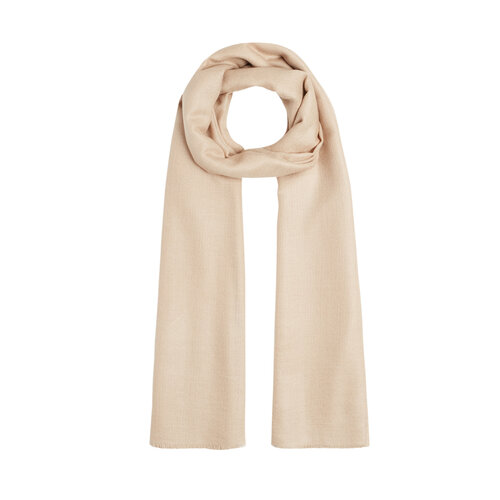 Sand Beige Wool Silk Scarf