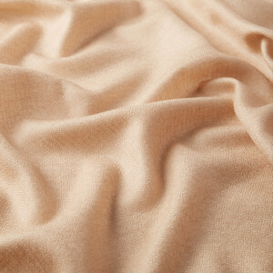 Sand Beige Wool Silk Scarf - Thumbnail