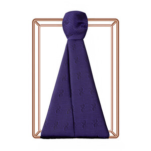 ipekevi - Sapphire IE Monogram Cotton Silk Scarf