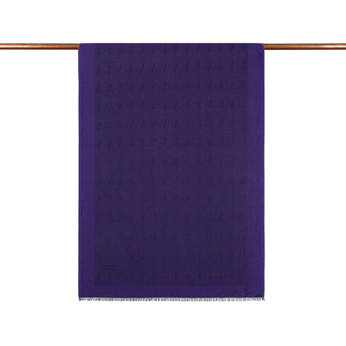 Sapphire IE Monogram Cotton Silk Scarf