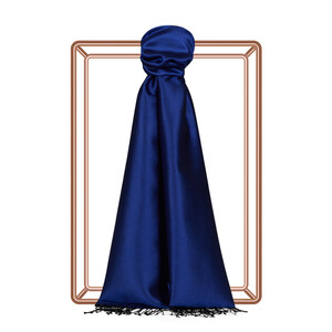 Sapphire Reversible Silk Scarf - Thumbnail