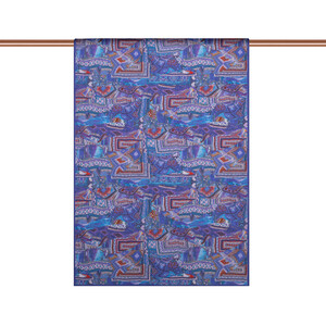 ipekevi - Sax Blue Anatolian Dream Cotton Scarf (1)