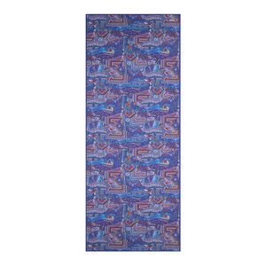 Sax Blue Anatolian Dream Cotton Scarf - Thumbnail