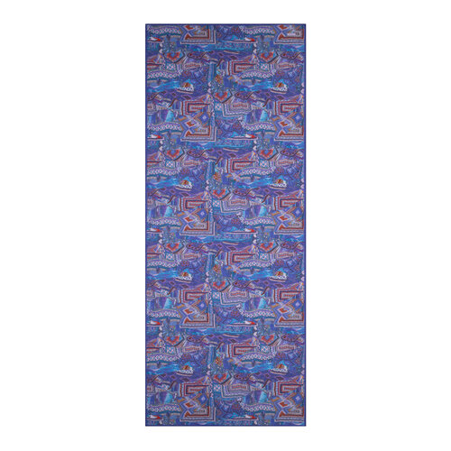Sax Blue Anatolian Dream Cotton Scarf
