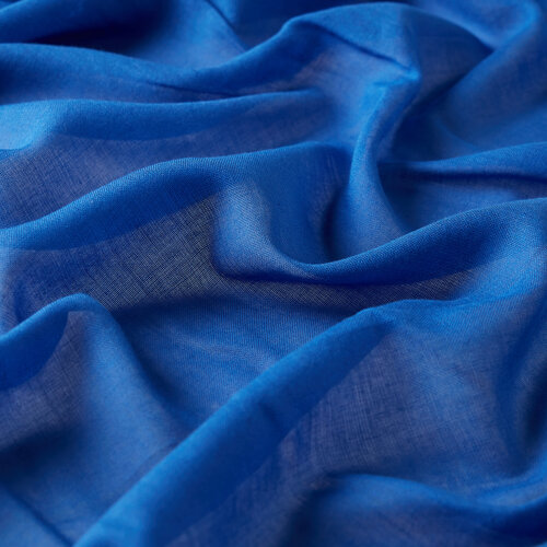 Sax Blue Bordered Modal Silk Scarf
