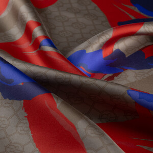 ipekevi - Sax Blue Breeze Twill Silk Scarf (1)