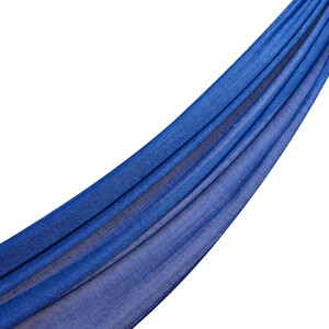 Sax Blue Cashmere Silk Prime Scarf - Thumbnail