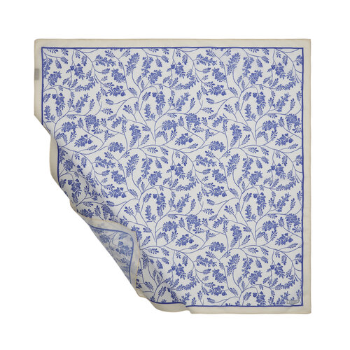 Sax Blue Cluster Cotton Scarf