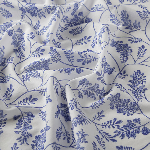 Sax Blue Cluster Cotton Scarf