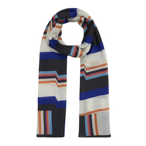 ipekevi - Sax Blue Enigcton Rayon Scarf (1)