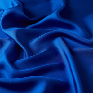 Sax Blue Frame Silk Twill Scarf - Thumbnail