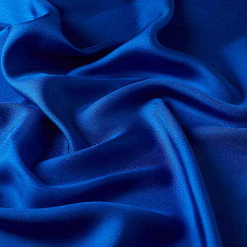 Sax Blue Frame Silk Twill Scarf