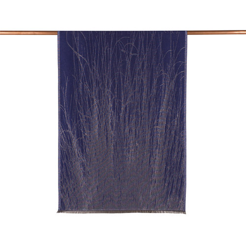 Sax Blue Lurex Silk Scarf