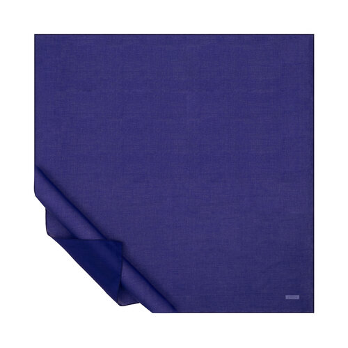 Sax Blue Plain Cotton Scarf