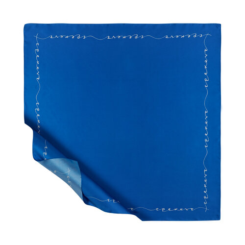 Sax Blue Signature Silk Twill Scarf