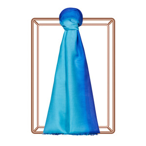 ipekevi - Sax Turquoise Gradient Silk Scarf