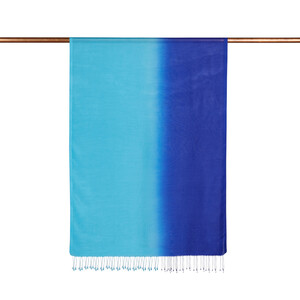 ipekevi - Sax Turquoise Gradient Silk Scarf (1)