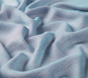 ipekevi - Silver Bordered Wool Silk Scarf (1)