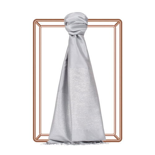 Silver Duchess Lurex Silk Scarf