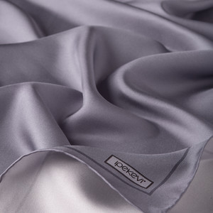 Silver Frame Silk Twill Scarf - Thumbnail